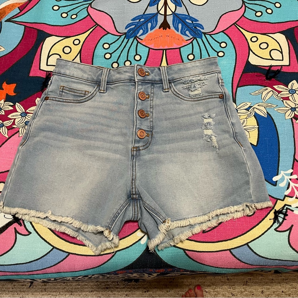 Lauren Conrad Women's Distressed Denim Shorts